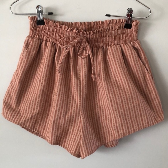 WILD Fable High Rise Elastic Waist Relaxed Fit Lounge Shorts in Rust Size XS - Picture 3 of 12